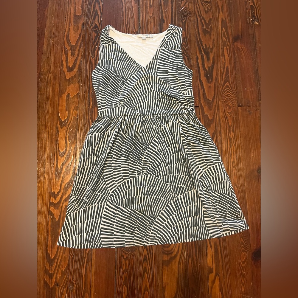 Boden Dark Green and White Striped Tank Dress (Womens 12, Worn a few times)